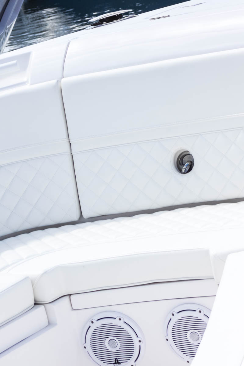 Intrepid 345 front bow storage