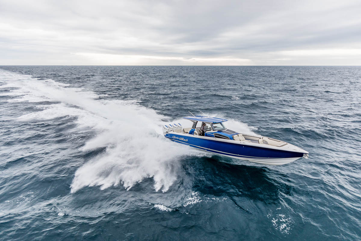 Merc Racing 450R launch Nor-Tech in action credit: T Leigh