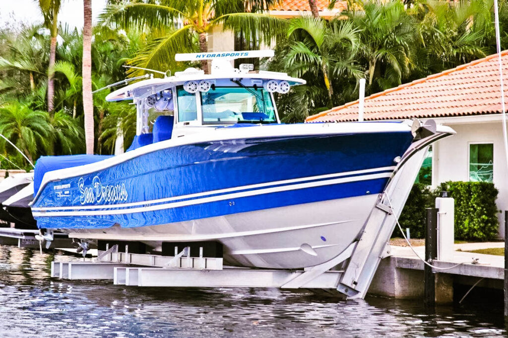 Beyond Padding the Pilings Neptune Boat Lifts is Raising Boats to New