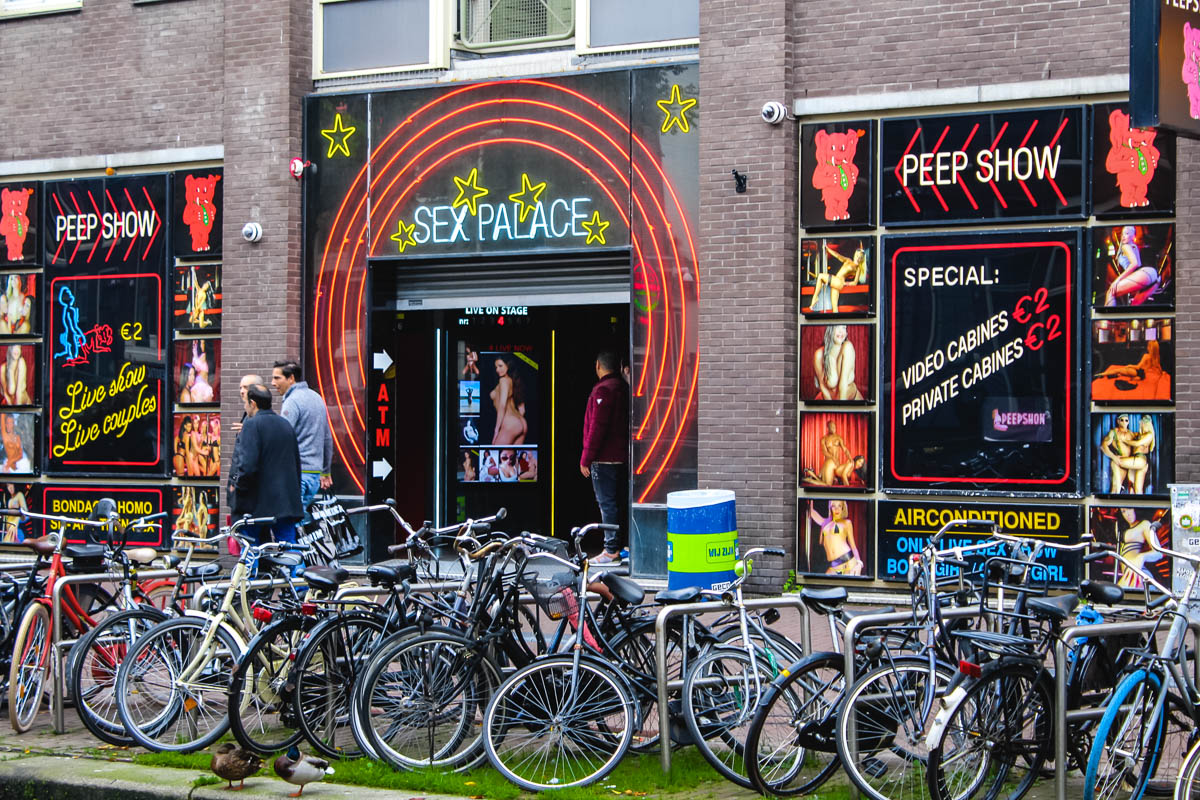 Amsterdam Red Light District peep show