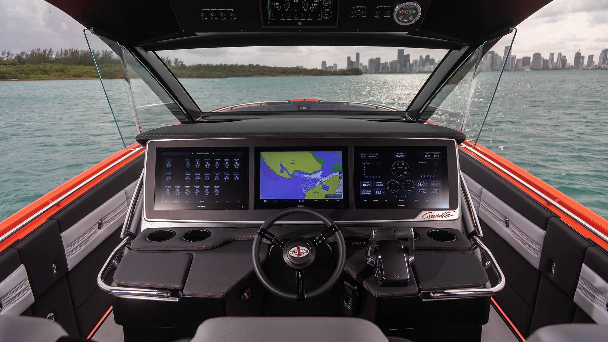 Nighthawk-AMG triple Garmin dash