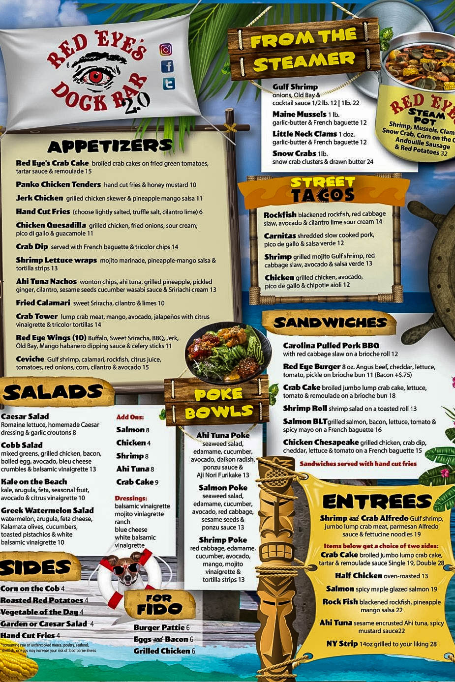 Red Eyes menu