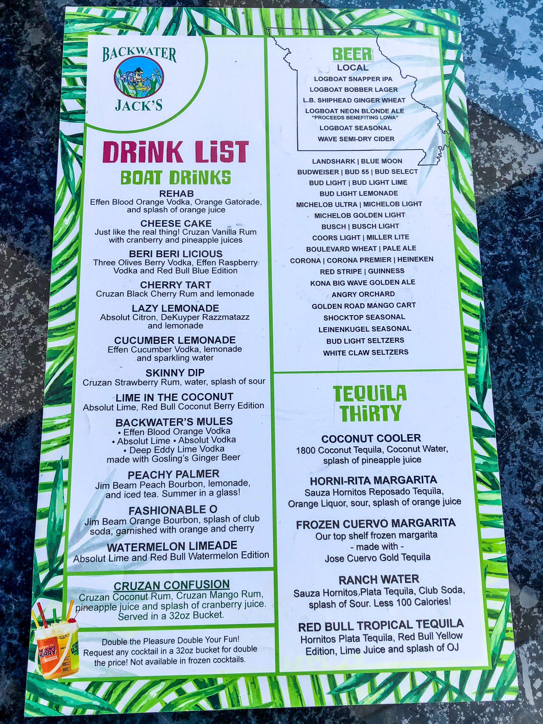 BJ drinks