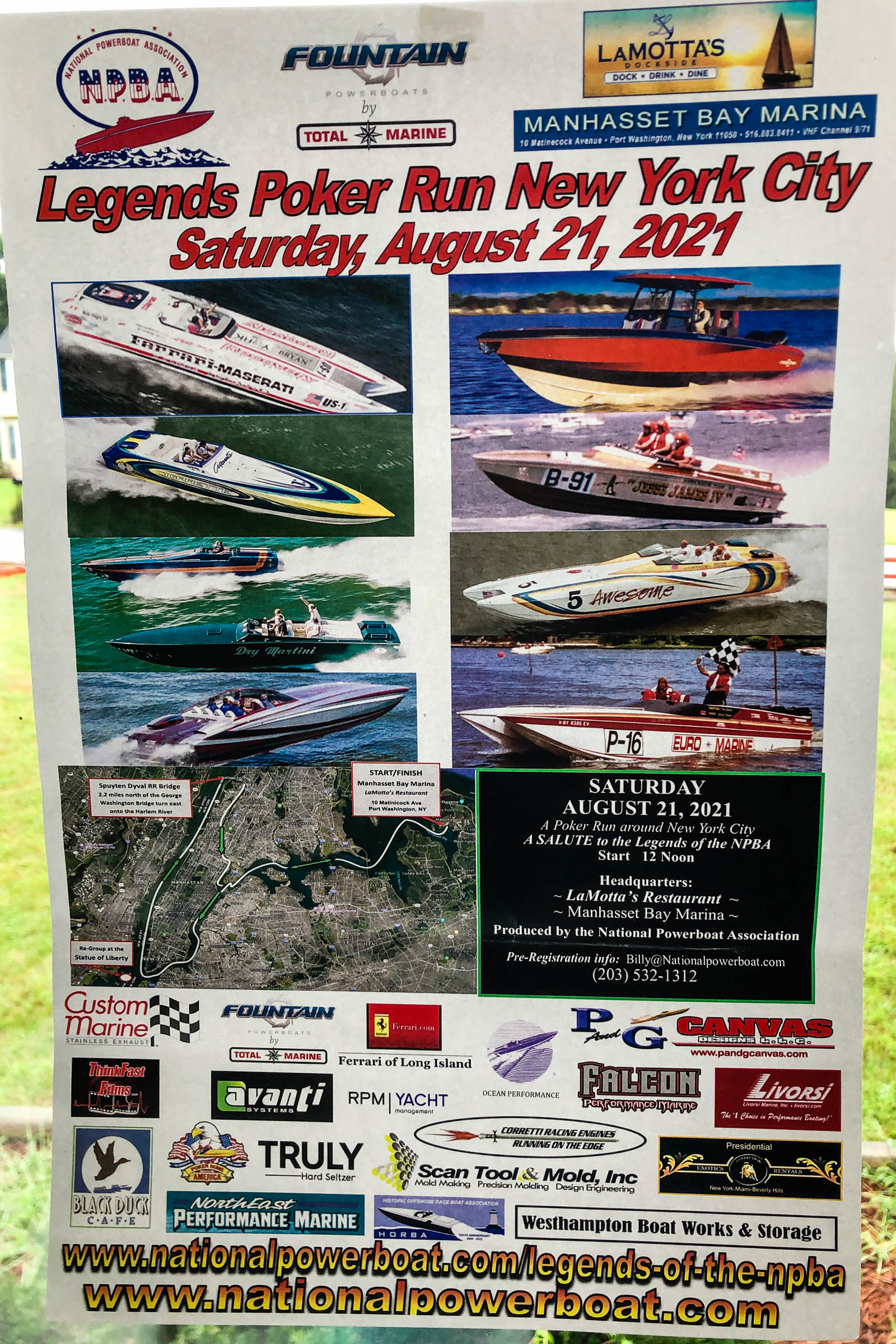 Legends Poker Run NYC event poster